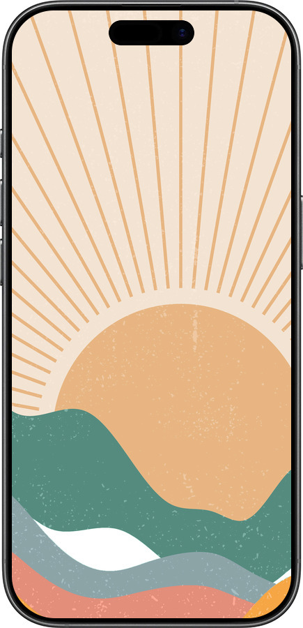 Силіконовий чехол Гори і сонце v2 для Apple iPhone 17 - 5488u-4031 изображение 