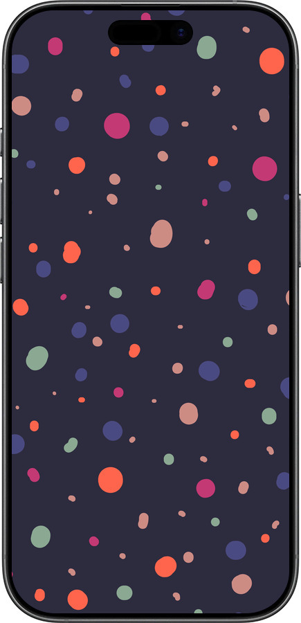 Силиконовый чехол Горошек v2 для Apple iPhone 17 - 5599u-4031 изображение 