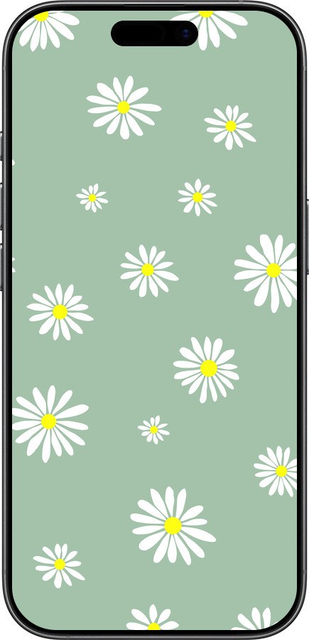 Силиконовый чехол Ромашки v4 для Apple iPhone 17 - 5603u-4031 изображение 