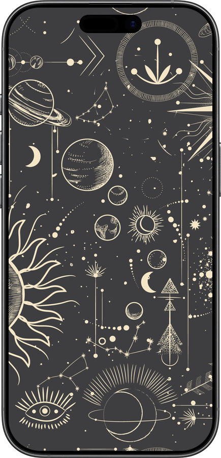 Силіконовий чехол Фаза місяця для Apple iPhone 17 - 5605u-4031 изображение 