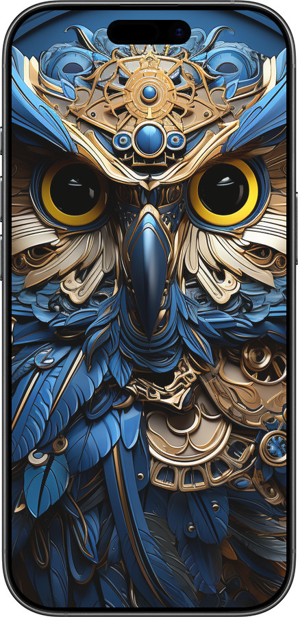 Силиконовый чехол Сова v2 для Apple iPhone 17 - 5649u-4031 изображение 