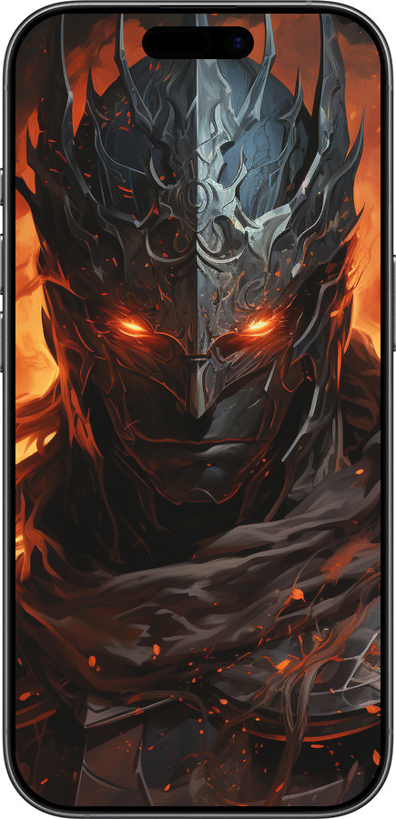 Силиконовый чехол Темный рыцарь для Apple iPhone 17 - 5650u-4031 изображение 