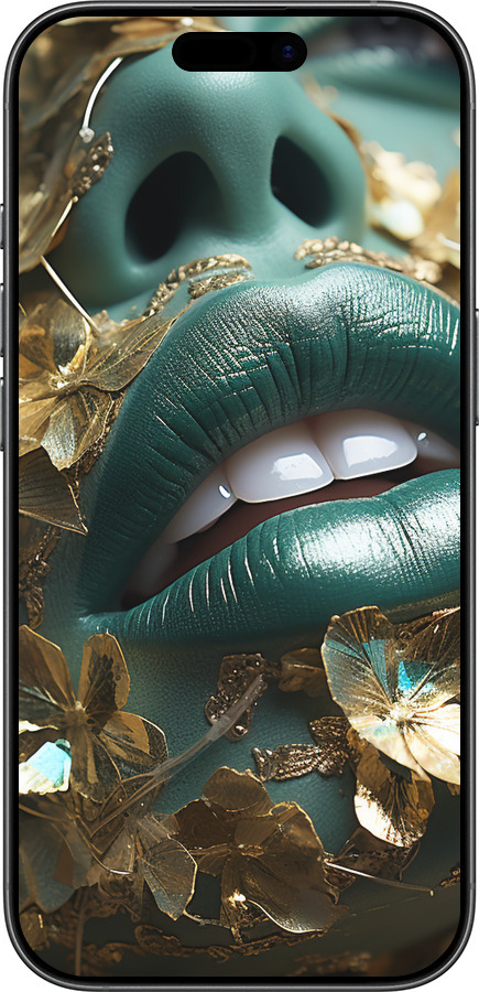 Силиконовый чехол Губы 2 для Apple iPhone 17 - 5667u-4031 изображение 