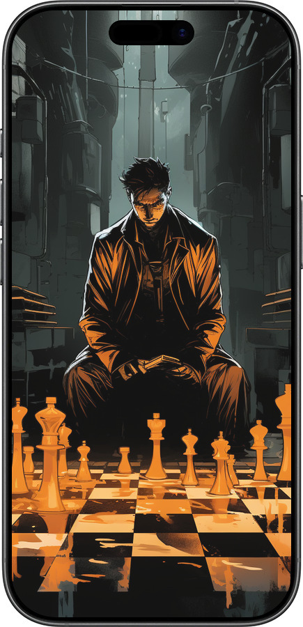 Силиконовый чехол Шахматы для Apple iPhone 17 - 5951u-4031 изображение 