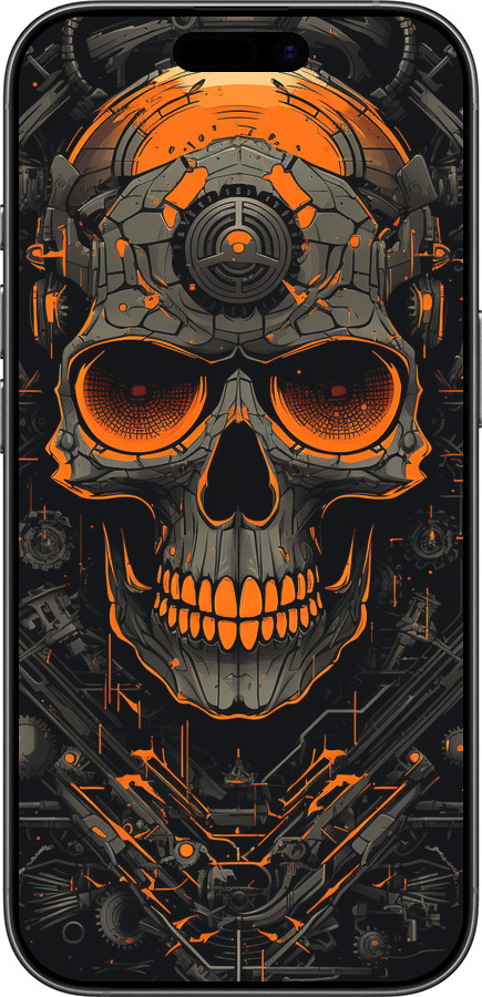 Силиконовый чехол Череп для Apple iPhone 17 - 5952u-4031 изображение 