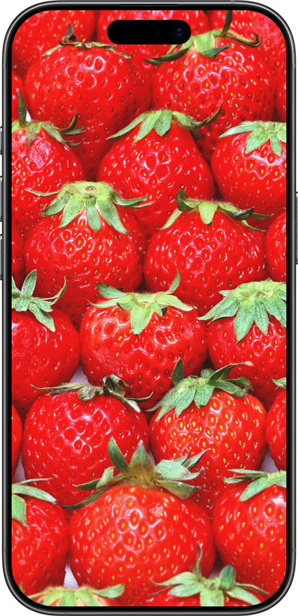 Силиконовый чехол Клубника для Apple iPhone 17 - 6020u-4031 изображение 