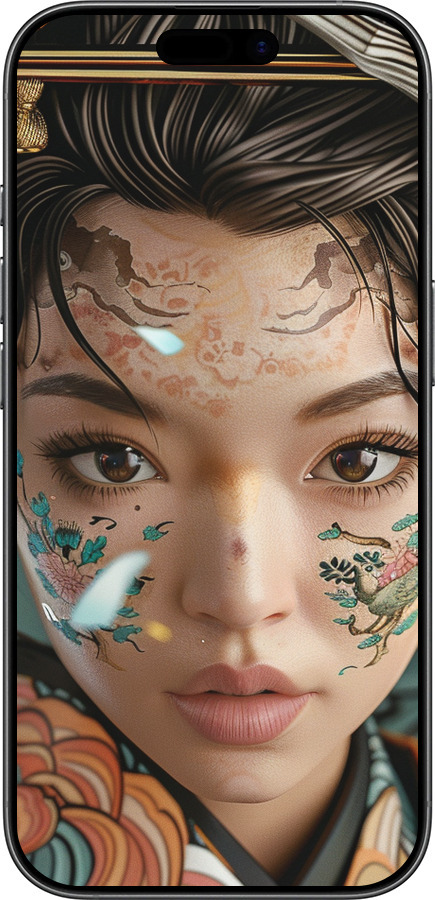 Силиконовый чехол Взгляд души самурая для Apple iPhone 17 - 6076u-4031 изображение 