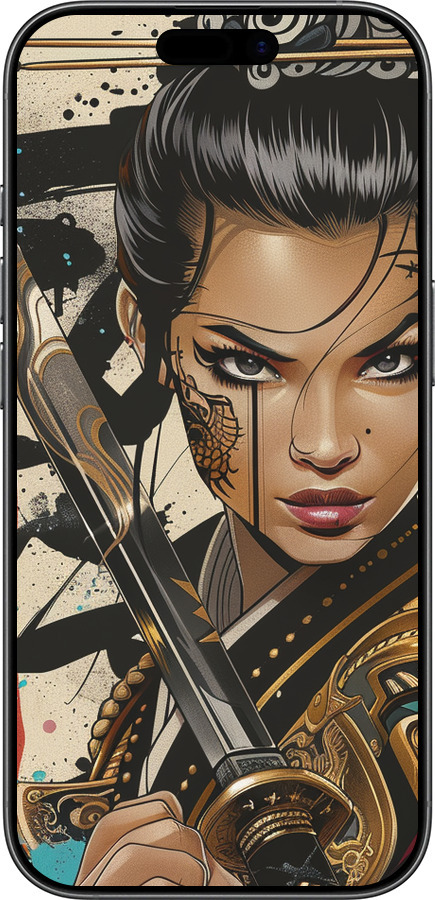 Силіконовий чехол Воїнка вітрів для Apple iPhone 17 - 6077u-4031 изображение 