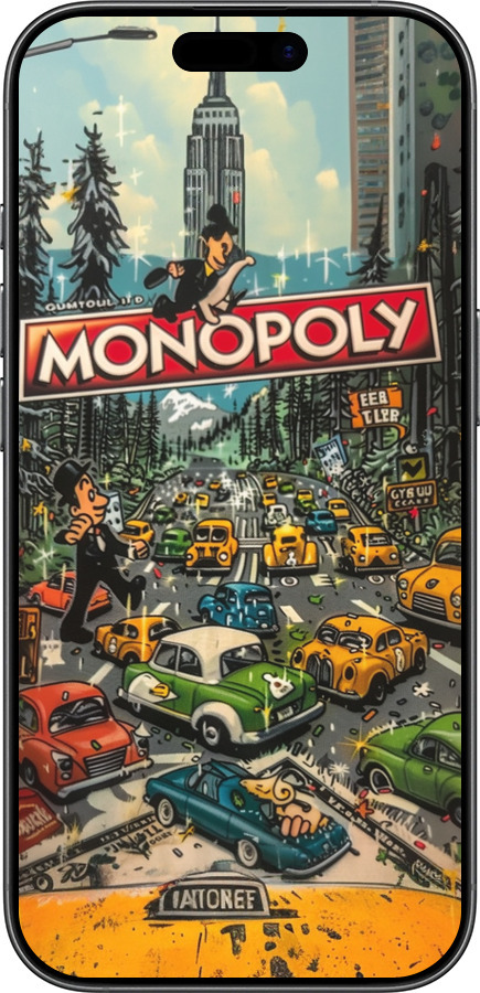 Силиконовый чехол Городской драйв Monopoly для Apple iPhone 17 - 6088u-4031 изображение 