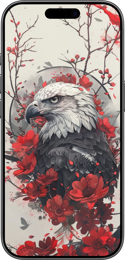 Силиконовый чехол Рубиновый орел для Apple iPhone 17 - 6103u-4031 изображение 