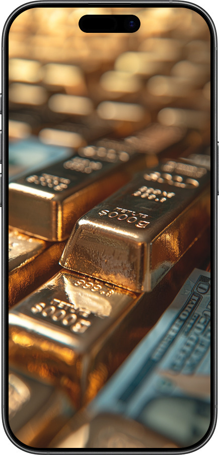 Силиконовый чехол Сияние золота для Apple iPhone 17 - 6104u-4031 изображение 