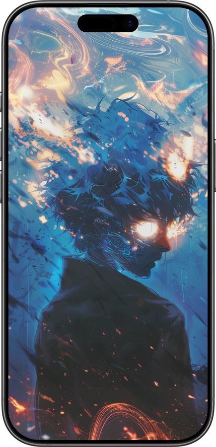 Силиконовый чехол Сатору Годжо для Apple iPhone 17 - 6129u-4031 изображение 