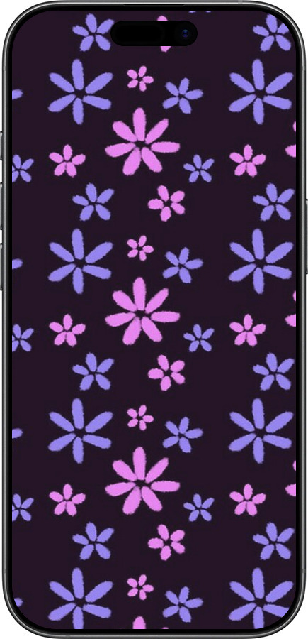 Силіконовий чехол з квітами для Apple iPhone 17 - 6258u-4031 изображение 