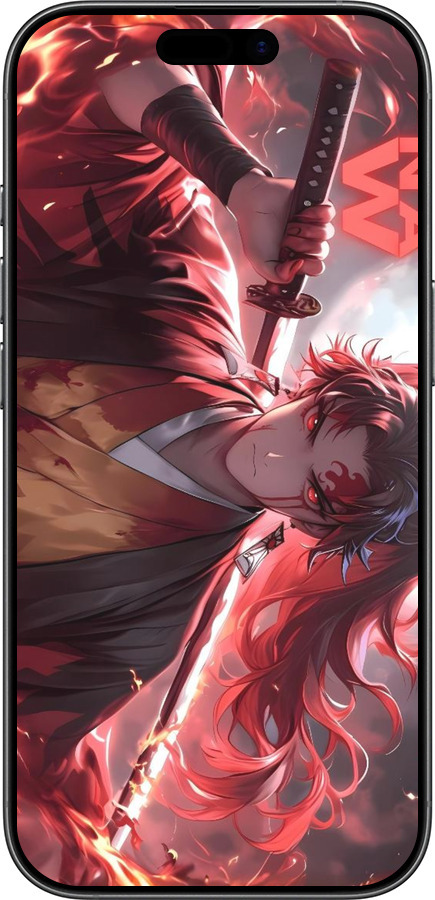 Силиконовый чехол Аниме воин для Apple iPhone 17 - 6281u-4031 изображение 