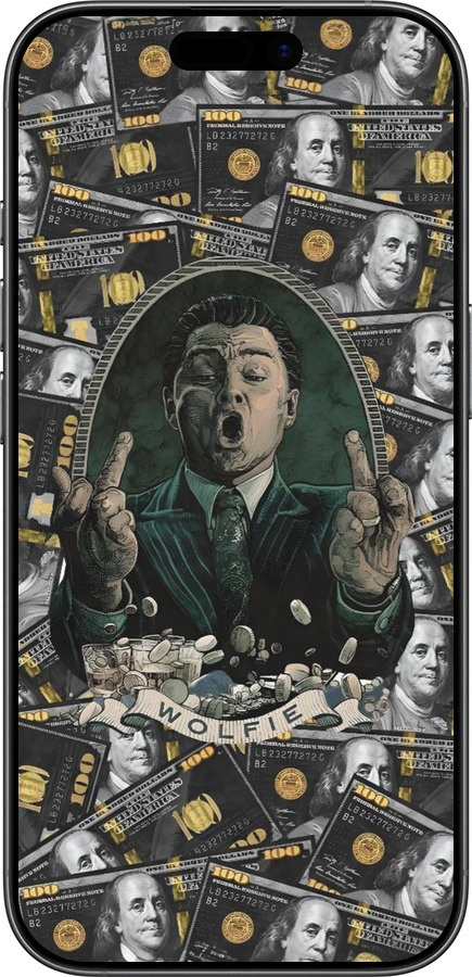 Силиконовый чехол Волк с валл стрит для Apple iPhone 17 - 6287u-4031 изображение 