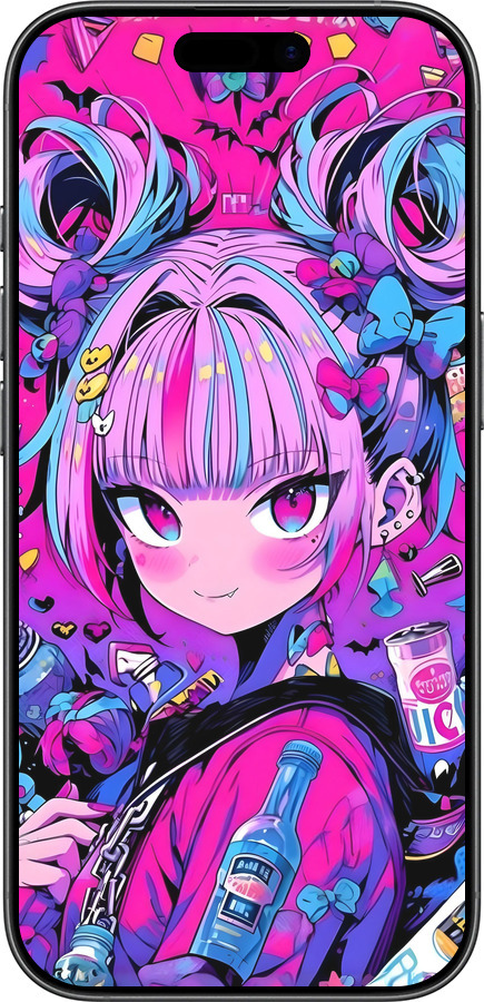 Силиконовый чехол Аниме милаха для Apple iPhone 17 - 6314u-4031 изображение 