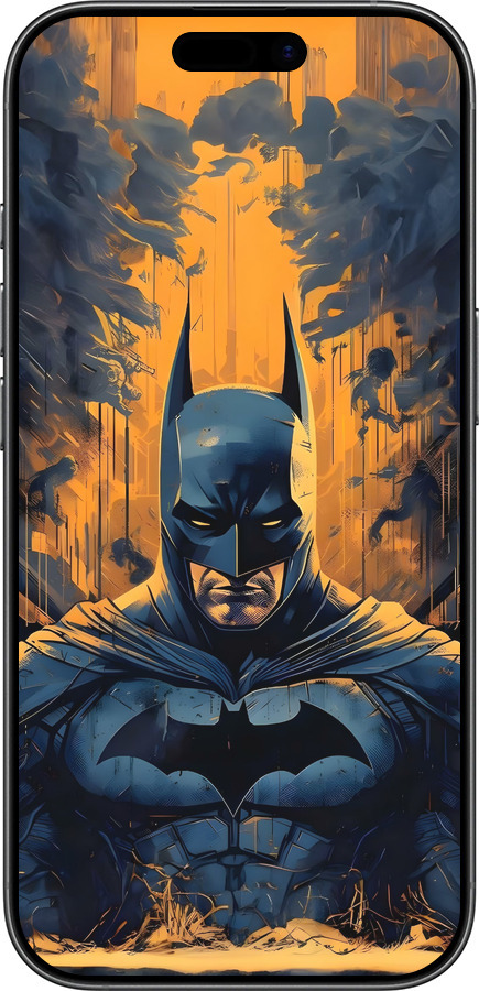 Силиконовый чехол Бэтмен для Apple iPhone 17 - 6335u-4031 изображение 