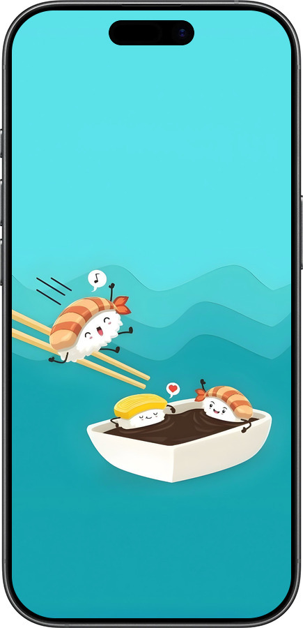 Силиконовый чехол Суши для Apple iPhone 17 - 6354u-4031 изображение 