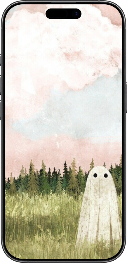 Силиконовый чехол Привидение для Apple iPhone 17 - 6401u-4031 изображение 