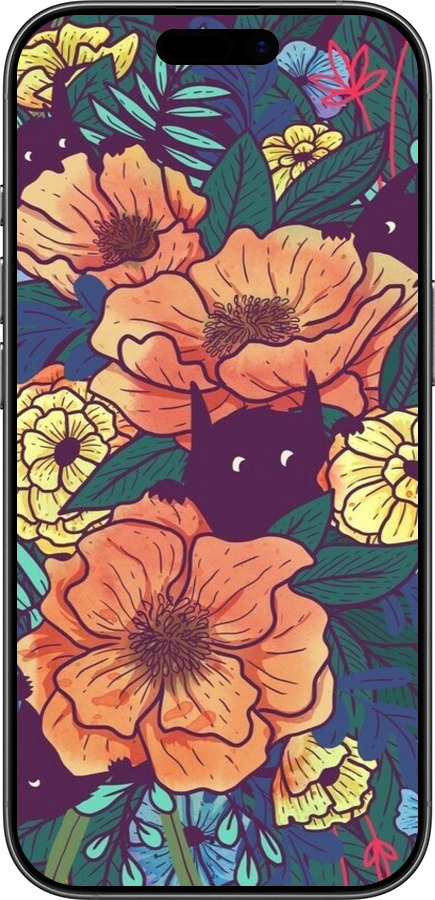 Силиконовый чехол С изображением полевых цветов для Apple iPhone 17 - 6419u-4031 изображение 