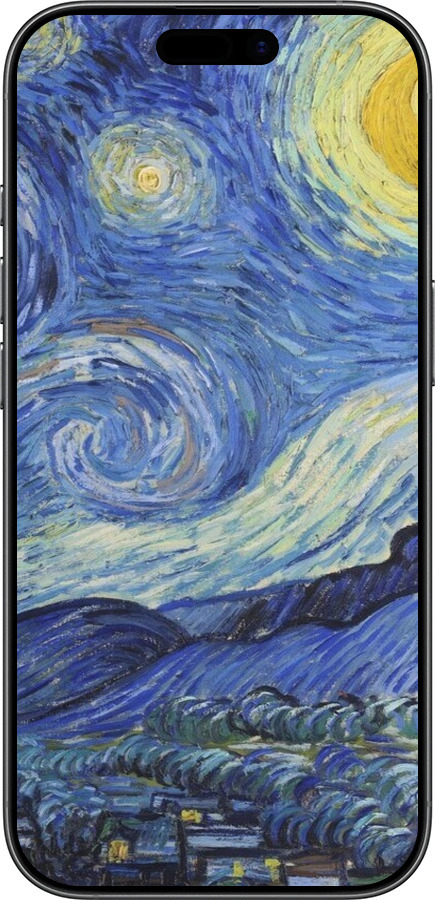 Силиконовый чехол «Звездная ночь» Винсента Ван Гога для Apple iPhone 17 - 6433u-4031 изображение 