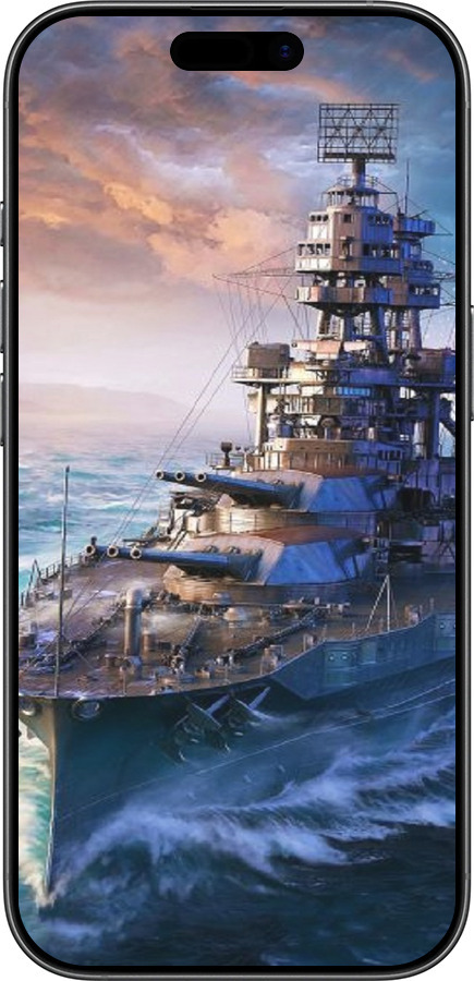 Силиконовый чехол Военный корабль, world of tanks, wargaming для Apple iPhone 17 - 6461u-4031 изображение 