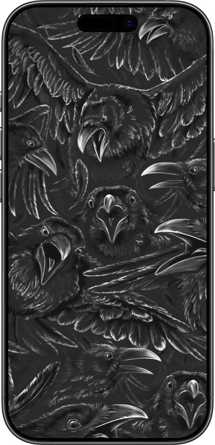 Силиконовый чехол Воронья ярость для Apple iPhone 17 - 6474u-4031 изображение 