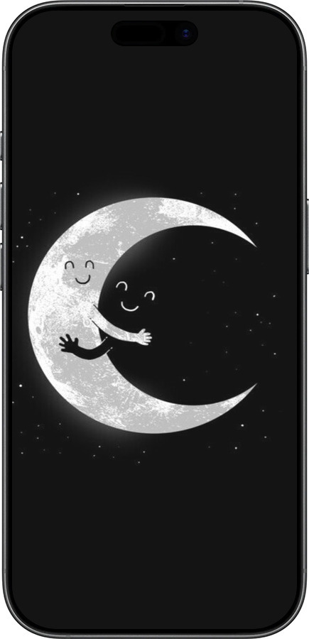 Силиконовый чехол Лунные объятия для Apple iPhone 17 - 6508u-4031 изображение 