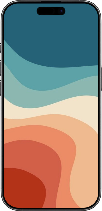 Силиконовый чехол В стиле ретро с волнами для Apple iPhone 17 - 6531u-4031 изображение 