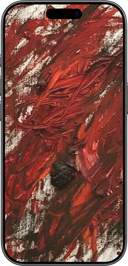 Силиконовый чехол Абстрактная композиция в красных тонах для Apple iPhone 17 - 6541u-4031 изображение 