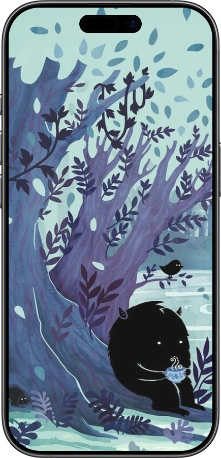 Силиконовый чехол Арт принт Тихое место чая для Apple iPhone 17 - 6544u-4031 изображение 