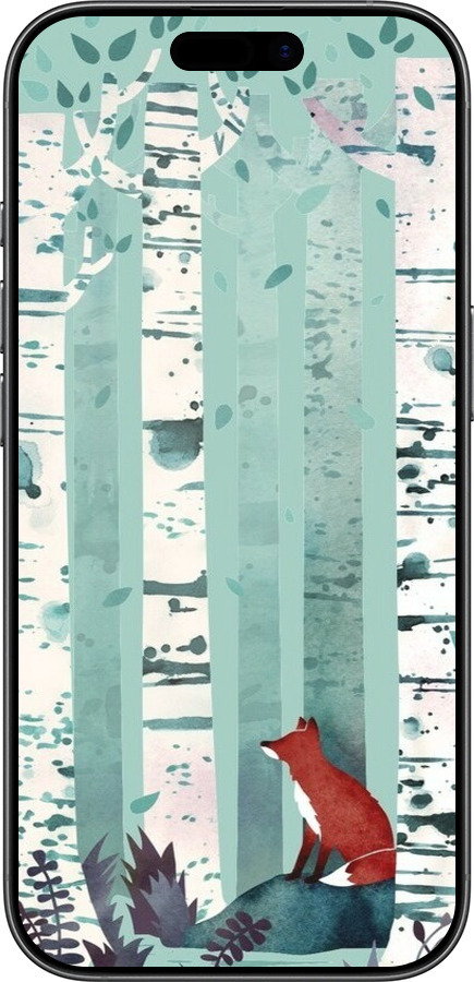 Силиконовый чехол Лис в зелёном лесу для Apple iPhone 17 - 6547u-4031 изображение 