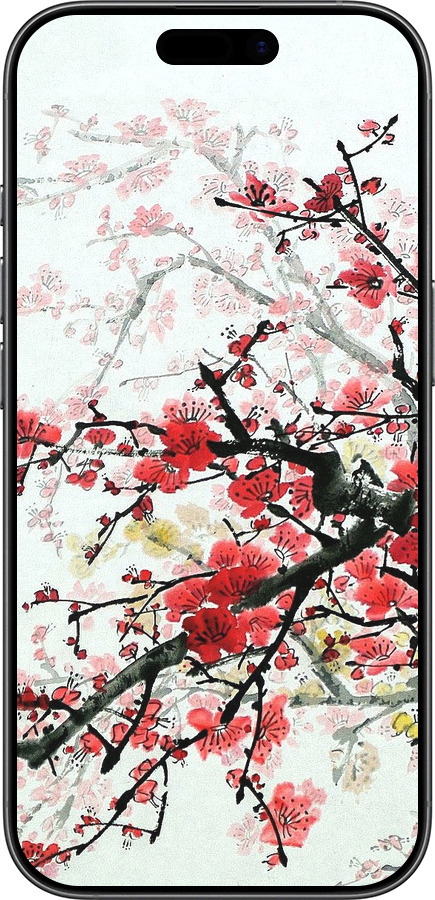 Силиконовый чехол Цветущий куст для Apple iPhone 17 - 831u-4031 изображение 