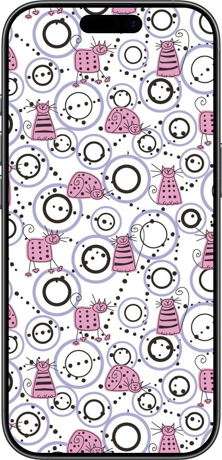 Силиконовый чехол Смешные коты для Apple iPhone 17 - 907u-4031 изображение 