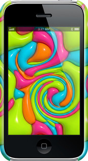 3D пластиковый матовый чехол Y2K Jelly Dream для Apple iPhone 3Gs - 6780m-34 изображение 