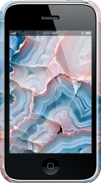 3D пластиковий матовий чехол Мрамор для Apple iPhone 3Gs - 6306m-34 изображение 