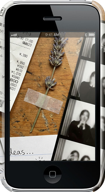 3D пластиковый матовый чехол Aesthetic Scrapbook Collage для Apple iPhone 3Gs - 6773m-34 изображение 