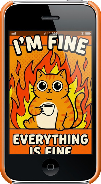 3D пластиковий матовий чехол Funny Cat для Apple iPhone 3Gs - 6786m-34 изображение 