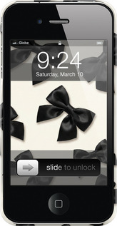 3D пластиковый глянцевый чехол Dark Coquette для Apple iPhone 4 - 6765c-15 изображение 