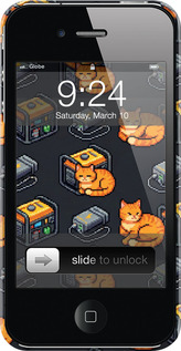 3D пластиковый глянцевый чехол Autonomous Zone для Apple iPhone 4 - 6771c-15 изображение 