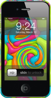 3D пластиковый глянцевый чехол Y2K Jelly Dream для Apple iPhone 4 - 6780c-15 изображение 