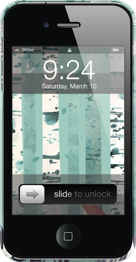 3D пластиковий глянцевий чехол Лис у зеленому лісі для Apple iPhone 4 - 6547c-15 изображение 