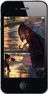 2D пластиковий чехол Anime для Apple iPhone 4 - 6609t-15 изображение 