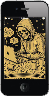 2D пластиковый чехол The Overthinker для Apple iPhone 4 - 6774t-15 изображение 