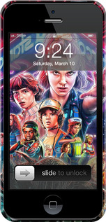 3D пластиковый матовый чехол № 5362 для Apple iPhone 5 - 5362m-18 изображение 