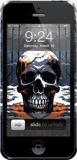 3D пластиковый матовый чехол Чехол для телефона для Apple iPhone 5s - 5960m-21 изображение 
