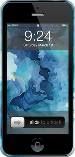 3D пластиковий матовий чехол Акварель для Apple iPhone 5s - 6320m-21 изображение 