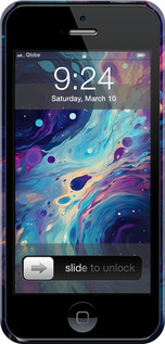 3D пластиковий матовий чехол Арт акварель для Apple iPhone 5 - 6329m-18 изображение 