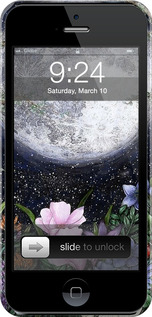 3D пластиковий матовий чехол Північ у саду II для Apple iPhone 5s - 6424m-21 изображение 