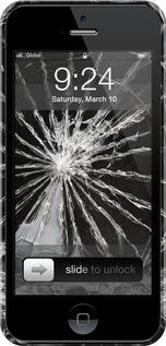 3D пластиковый матовый чехол Glass для Apple iPhone 5s - 6608m-21 изображение 